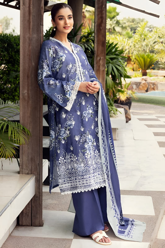 CROSS STITCH – Khaddar All-Over Printed Unstitched 3-Piece Suit
