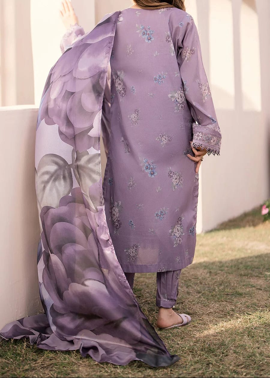 BAROQUE All-Over Printed Unstitched 3-Piece