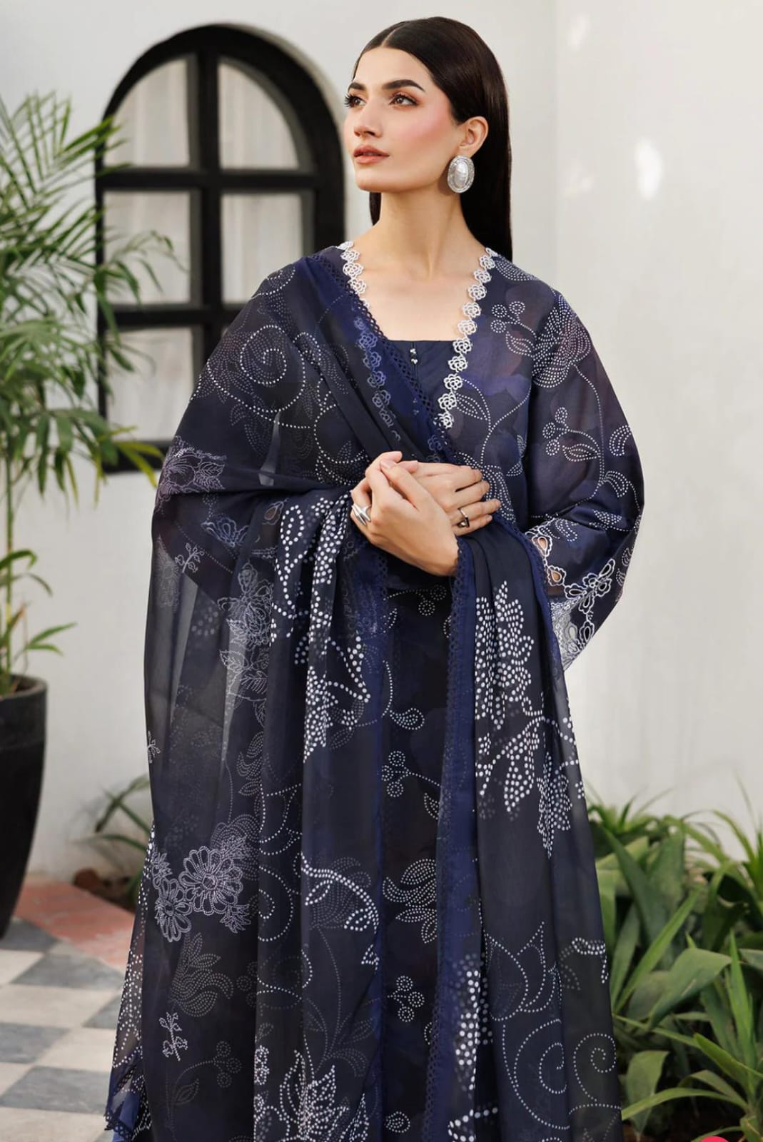 Digital Printed Khaddar 3- Piece