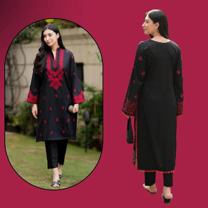 Batik Dhanak 2pc Embroided