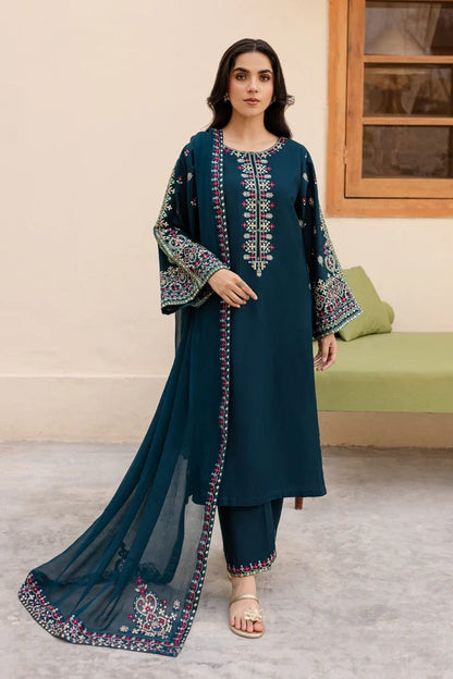 MASHAL – Embroidery Lawn Stitched 3-Piece Suit