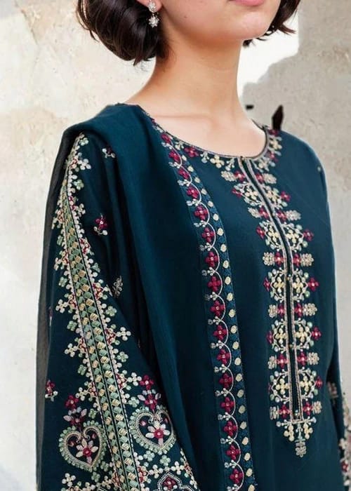 MASHAL – Embroidery Lawn Stitched 3-Piece Suit