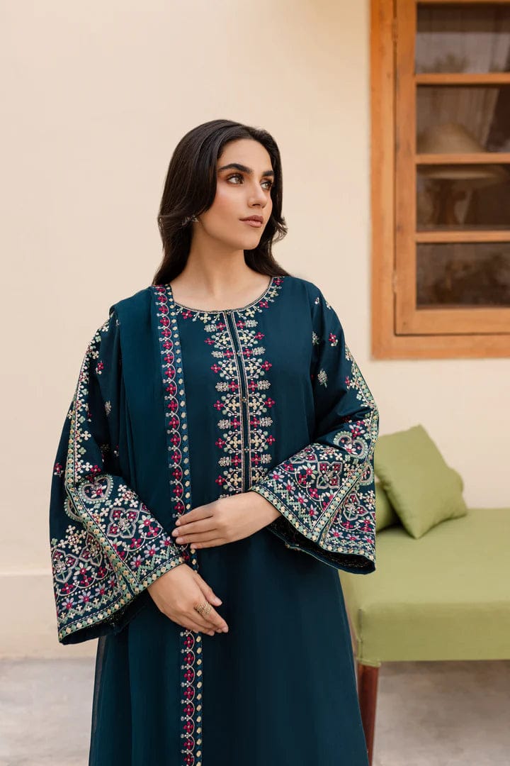 MASHAL – Embroidery Lawn Stitched 3-Piece Suit